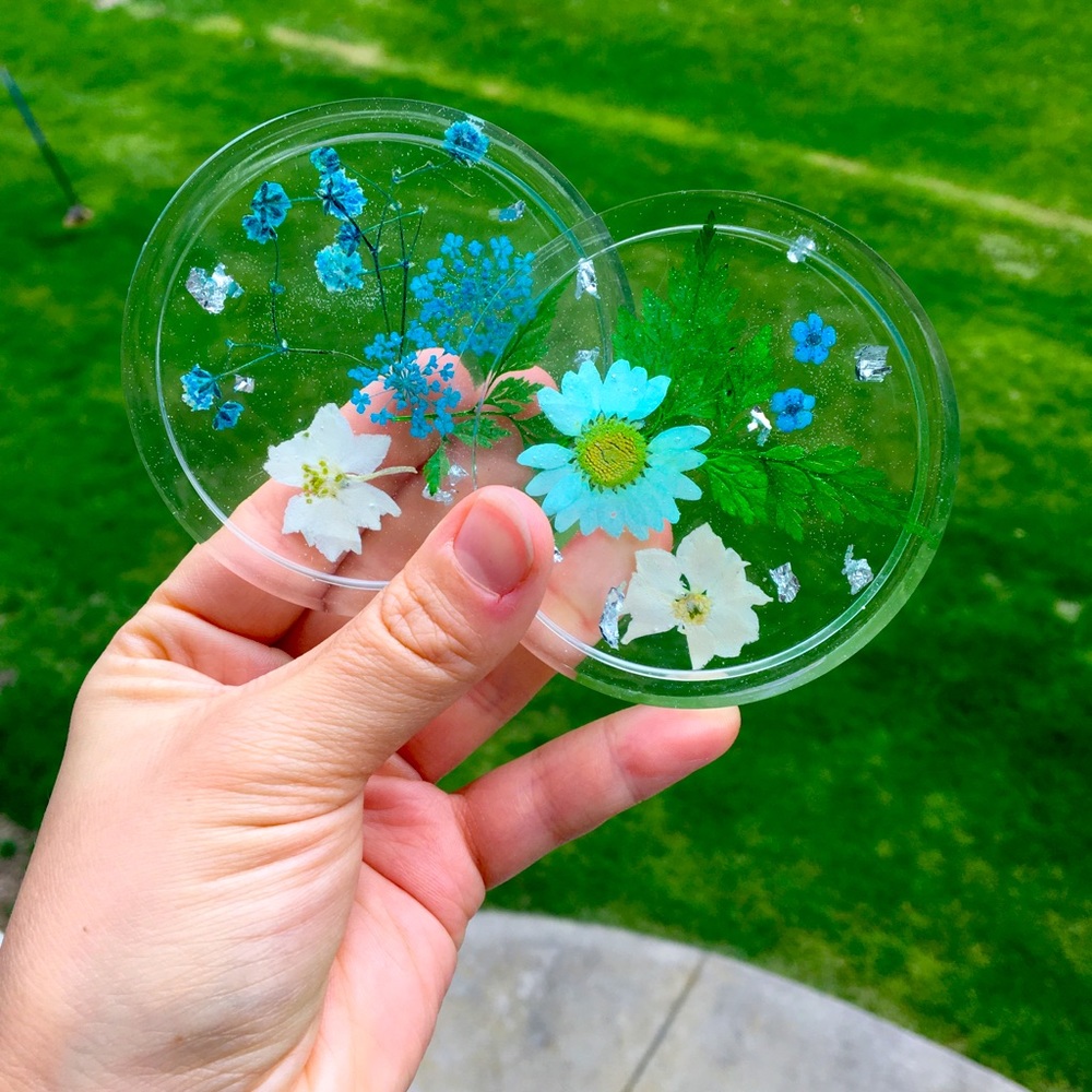 Set of 2 Epoxy Coasters